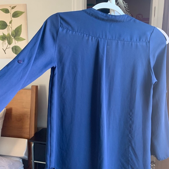 Navy blue American Dream long sleeve blouse - Picture 3 of 3
